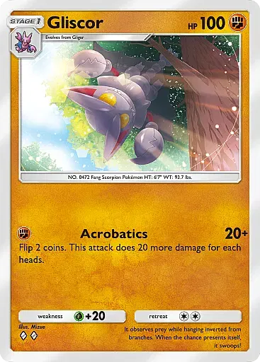 Gliscor Uncommon · Space-Time Smackdown (A2) #84 · Pokémon