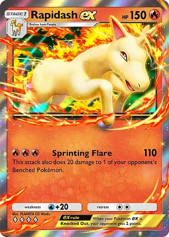 Rapidash ex Double Rare - Mega Rising (B1) #31