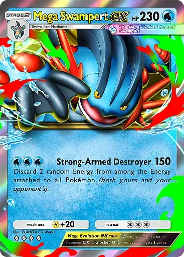 Mega Swampert ex Double Rare - Fantastical Parade (B2) #36