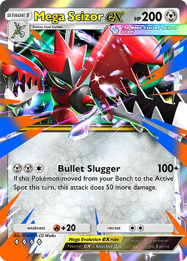Mega Scizor ex Double Rare - Mega Shine (B2b) #47