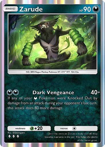 Zarude Rare Pulsing Aura (B3) #114 Pokmon TCG Pocket | Pokmon Zone Zarude Rare Pulsing Aura (B3) #114 Pokmon TCG Pocket | Pokmon Zone