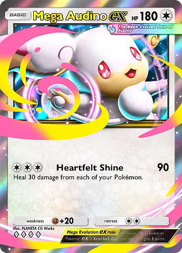 Mega Audino ex Double Rare - Pulsing Aura (B3) #141