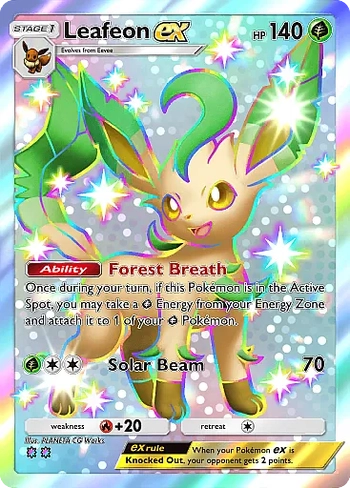 Leafeon EX ポケモンカード 英語版 pokemon card Leafeon ex SAR - メルカリ