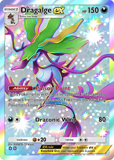 Dragalge ex Shiny Super Rare - Pulsing Aura (B3) #231