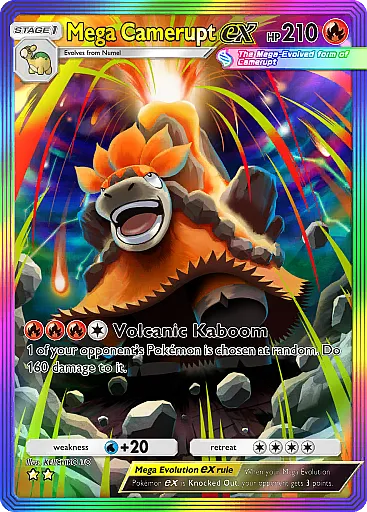 Mega Camerupt ex Special Art Rare  Pulsing Aura (B3) #195  Pokmon TCG  Pocket | Pokmon Zone