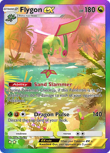 Flygon ex Special Art Rare  Pulsing Aura (B3) #201  Pokmon TCG Pocket |  Pokmon Zone