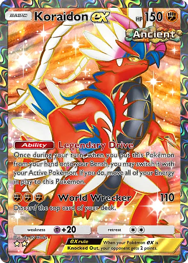 Koraidon ex Super Rare · Paradox Drive (B3a) #84 · Pokémon TCG